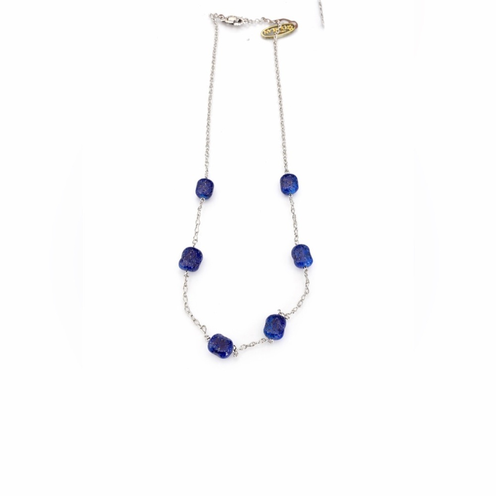 Dorlan Blue Lapis Stone Necklace